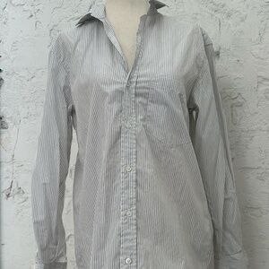 Joedy Relaxed Fit Stripe Button-Up Shirt SIZE XS